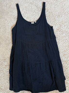 Wilfred Black Cotton Mini Dress!
